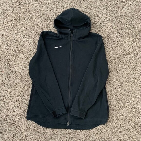 Nike Dri-Fit Black Full-Zip Hoodie XL Mens Athletic Sweatshirt - Picture 1 of 7